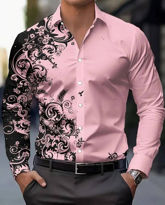 Men's Print Shirt Long Sleeve