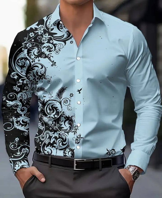 Long Sleeve Printed Shirt